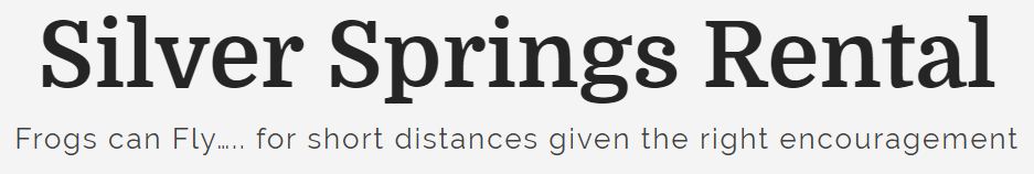 Silver Springs Rental